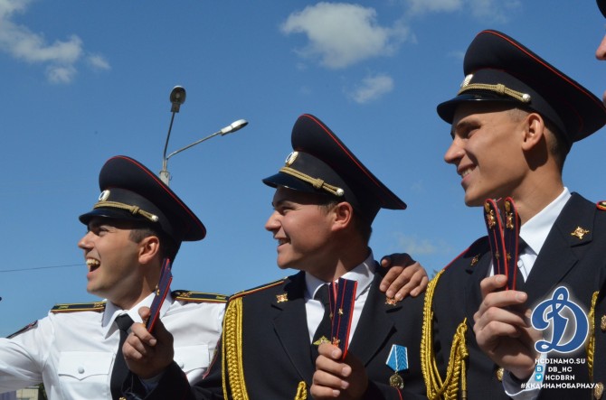 Вручение погон БЮИ Мурашкин Гудков Духанин
