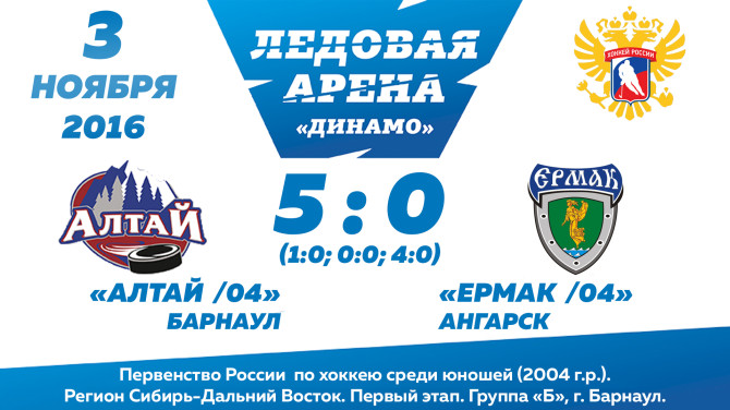 Алтай Барнаул - Ермак Ангарск 5:0