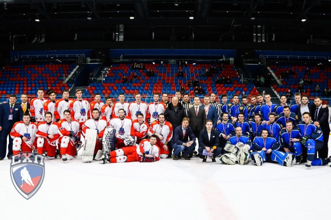Сборная Российской Студенческой хоккейной лиги сформирована из лучших игроков принимавших участие в Матче Звезд СХЛ